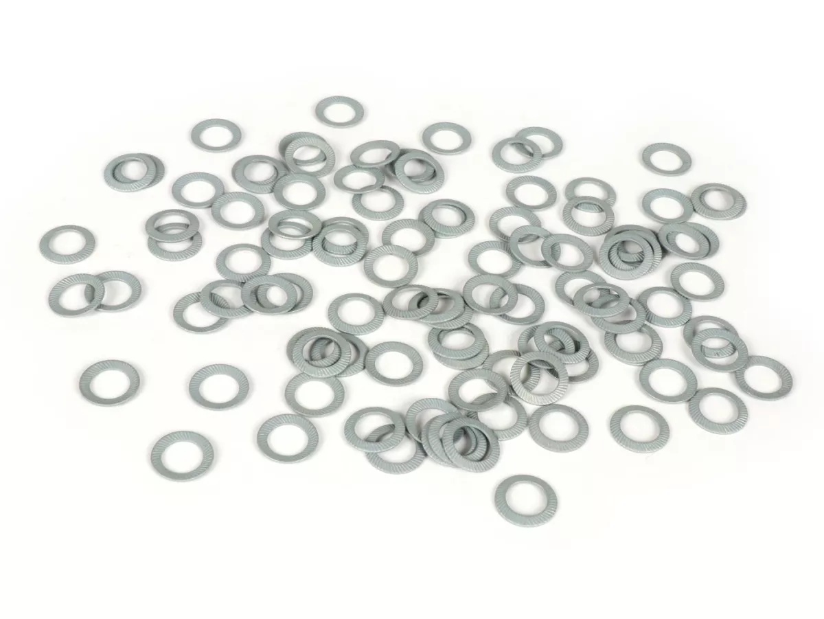 Trekring - Schnorr ring - Borgring -DIN 6796- Veerstaal, gegalvaniseerd - M8 - 100 stuks