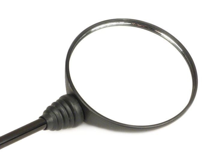 Cermin -KUALITAS OEM- Piaggio Liberty 50-150 - hitam - kiri - ulir kanan M8