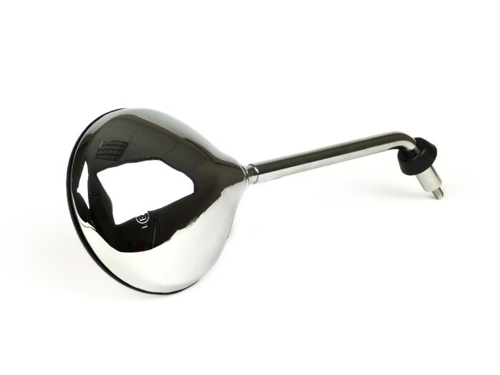Spegel -MOTO NOSTRA- Vespa LX50-150, S50, Piaggio Liberty 50-125 - krom - kan användas till vänster och höger - M8 vänstergänga