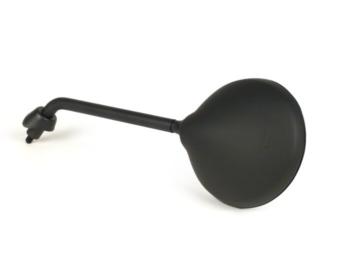 Espejo -MOTO NOSTRA- Vespa LX50-150, S50, Piaggio Liberty 50-125 - negro mate - utilizable izquierda y derecha - rosca M8 derecha