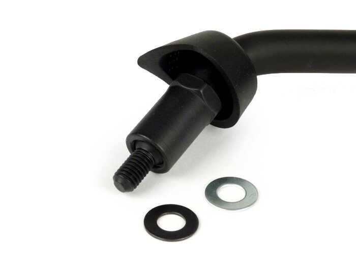 Espejo -MOTO NOSTRA, negro mate, M8x1.25 rosca izquierda, izquierda- Piaggio LX50 (ZAPC381, ZAPC383, ZAPC387), LX125 (ZAPM441, ZAPM443, ZAPM681), LX150 (ZAPM444), S50 (ZAPC386), Piaggio Liberty 50 (ZAPC42, ZAPC49) Liberty 125 (RP8M, ZAPM38, ZAPM67), Liber