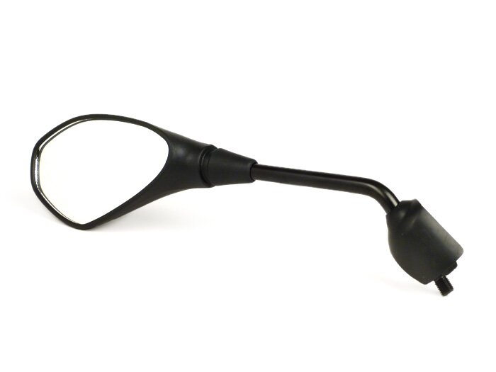Mirror -OEM QUALITY- Vespa X7 125, X7 250, X7 300 - black - left - M10 right-hand thread