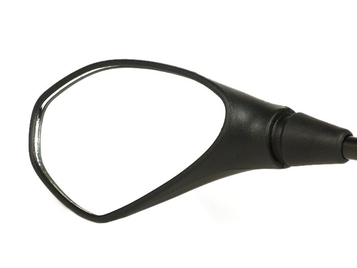 Mirror -OEM QUALITY- Vespa X7 125, X7 250, X7 300 - black - left - M10 right-hand thread