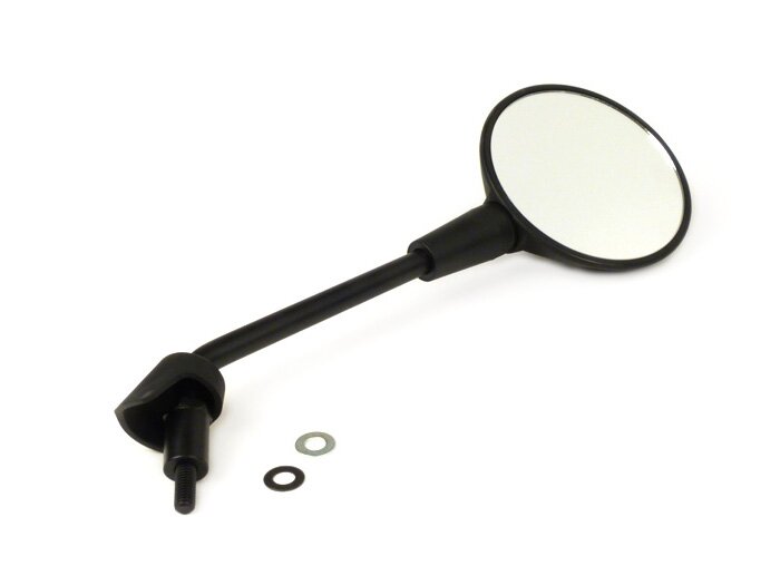 Mirror -OEM QUALITY- Vespa Primavera 50 (ZAPC53), Primavera 125 (ZAPM81) - also suitable for Vespa GTS 125-300 HPE (2019-2022) - rhs/lhs - black matt