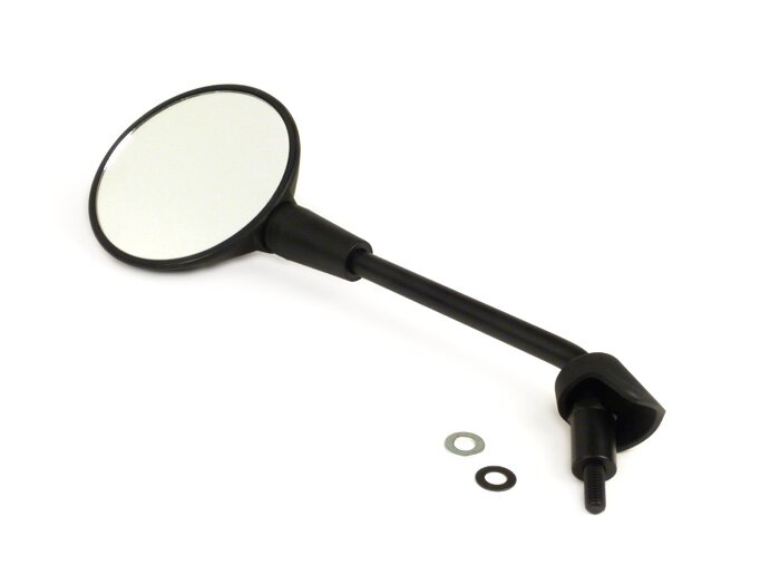 Mirror -OEM QUALITY- Vespa Primavera 50 (ZAPC53), Primavera 125 (ZAPM81) - also suitable for Vespa GTS 125-300 HPE (2019-2022) - rhs/lhs - black matt