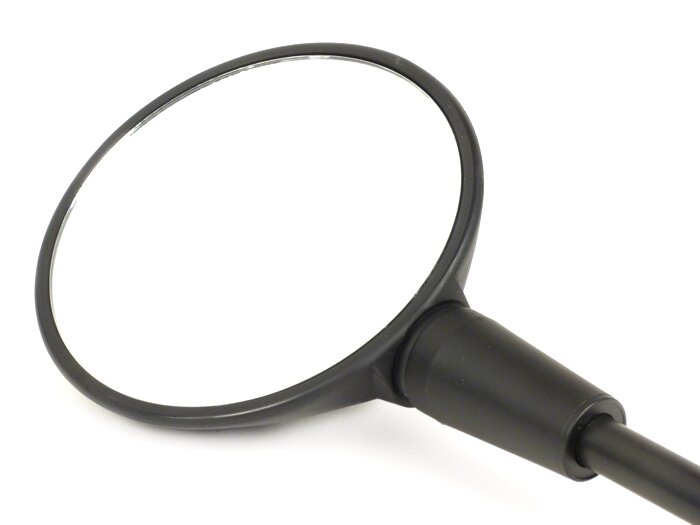 Mirror -OEM QUALITY- Vespa Primavera 50 (ZAPC53), Primavera 125 (ZAPM81) - also suitable for Vespa GTS 125-300 HPE (2019-2022) - rhs/lhs - black matt