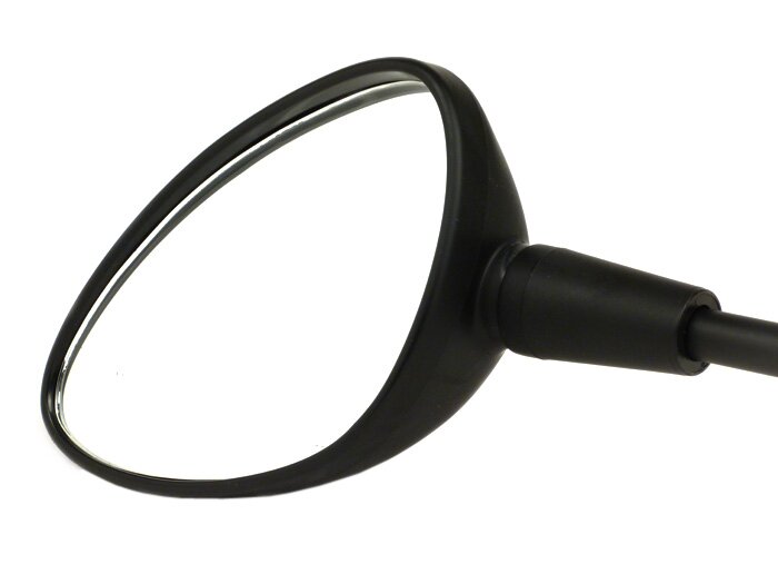 Espejo -CALIDAD OEM- Vespa Sprint 50 (ZAPC53), Sprint 125 (ZAPM81) - M8 rosca izquierda - izquierdo - negro mate