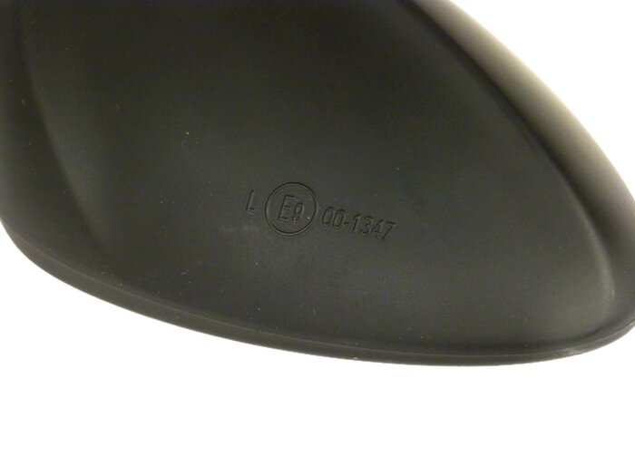 Espejo -CALIDAD OEM- Vespa Sprint 50 (ZAPC53), Sprint 125 (ZAPM81) - M8 rosca izquierda - izquierdo - negro mate
