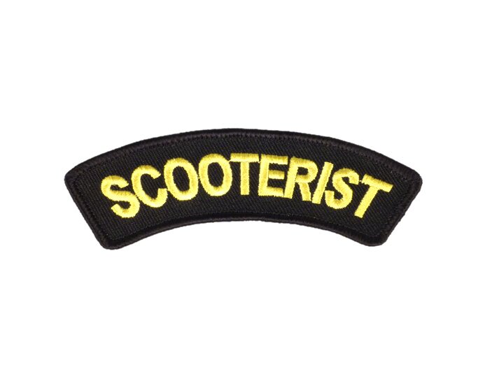 Patch thermocollant -SCOOTERIST- noir - 100x35mm
