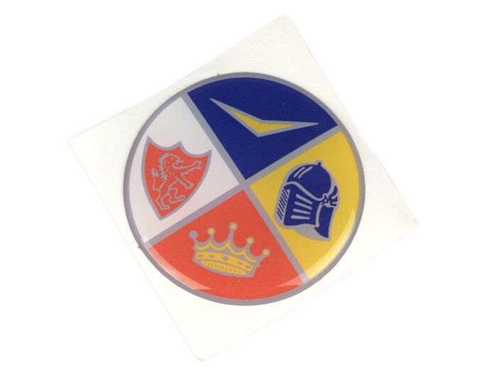 Badge for fork link cover -FA ITALIA- Vespa 1954-1979 - 4 colours