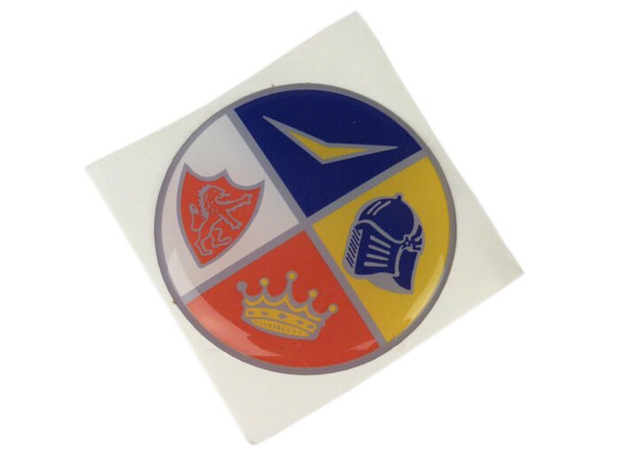 Badge for fork link cover -FA ITALIA- Vespa 1954-1979 - 4 colours