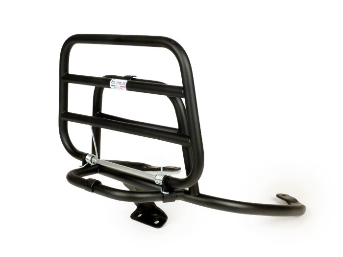 Rear rack, fold down -FA ITALIA- Vespa Primavera 50 (ZAPC53100, ZAPC53200), Vespa Primavera 125 (ZAPM81100), Vespa Primavera 150 (ZAPM81200), Vespa Sprint 50 (ZAPC53101, ZAPC53201), Vespa Sprint 125 (RP8M82111, ZAPM81300, ZAPM81301) - matt black