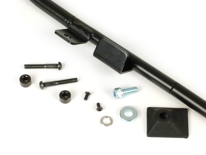 Crash bar front -FA ITALIA- Vespa Primavera 50 (ZAPC53100, ZAPC53200), Vespa Primavera 125 (ZAPM81100), Vespa Primavera 150 (ZAPM81200), Vespa Sprint 50 (ZAPC53101, ZAPC53201), Vespa Sprint 125 (RP8M82111, ZAPM81300, ZAPM81301) - matt black