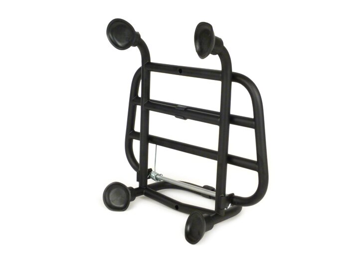 Porte bagages avant rabattable -FA ITALIA- Vespa Primavera 50 (ZAPC53), Vespa Primavera 125 (ZAPM81100), Vespa Primavera 150 (ZAPM81200), Vespa Sprint 50 (ZAPC53), Vespa Sprint 125 (RP8M82111, ZAPM813) - noir mat