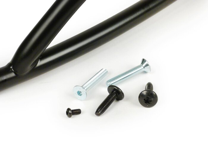Rear crash bar -FA ITALIA- Vespa Primavera 50 (ZAPC53100, ZAPC53200), Vespa Primavera 125 (ZAPM81100), Vespa Primavera 150 (ZAPM81200), Vespa Sprint 50 (ZAPC53101, ZAPC53201), Vespa Sprint 125 (RP8M82111, ZAPM81300, ZAPM81301) - matt black