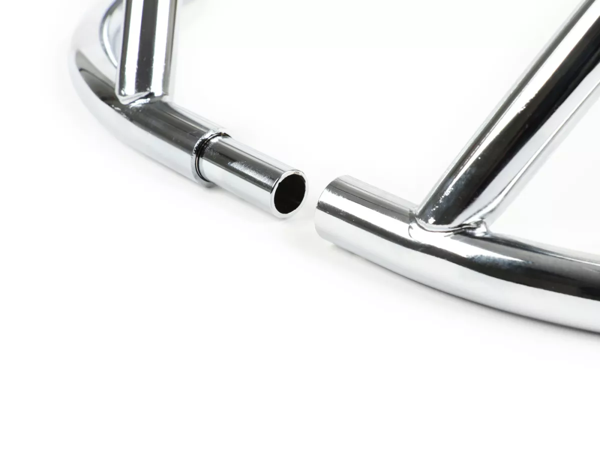 Rear crash bar -FA ITALIA- Vespa Primavera 50 (ZAPC53100, ZAPC53200), Vespa Primavera 125 (ZAPM81100), Vespa Primavera 150 (ZAPM81200), Vespa Sprint 50 (ZAPC53101, ZAPC53201), Vespa Sprint 125 (RP8M82111, ZAPM81300, ZAPM81301) - chrome