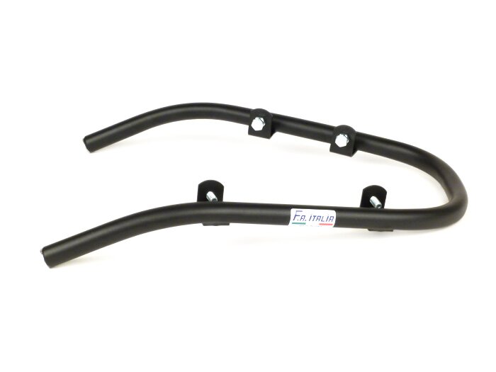 Voorbumper -FA ITALIA- Vespa Primavera 50 (ZAPC53100, ZAPC53200), Vespa Primavera 125 (ZAPM81100), Vespa Primavera 150 (ZAPM81200), Vespa Sprint 50 (ZAPC53101, ZAPC53201), Vespa Sprint 125 (RP8M82111, ZAPM81300, ZAPM81301) - mat zwart