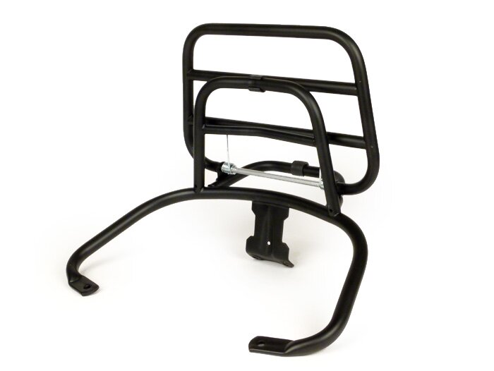 Fällbart bakre bagagehållare -FA ITALIA- Vespa LX50, LX125, LX150, Vespa LXV50, LXV125, Vespa S50, S125, S150 - svart matt
