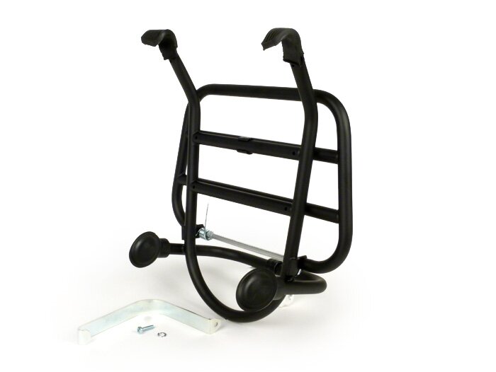 Front rack, fold down -FA ITALIA- Vespa LX50, LX125, LX150, Vespa LXV50, LXV125, Vespa S50, S125, S150 - matt black