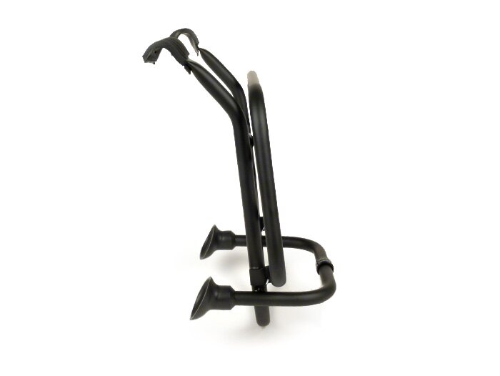 Front rack, fold down -FA ITALIA- Vespa LX50, LX125, LX150, Vespa LXV50, LXV125, Vespa S50, S125, S150 - matt black