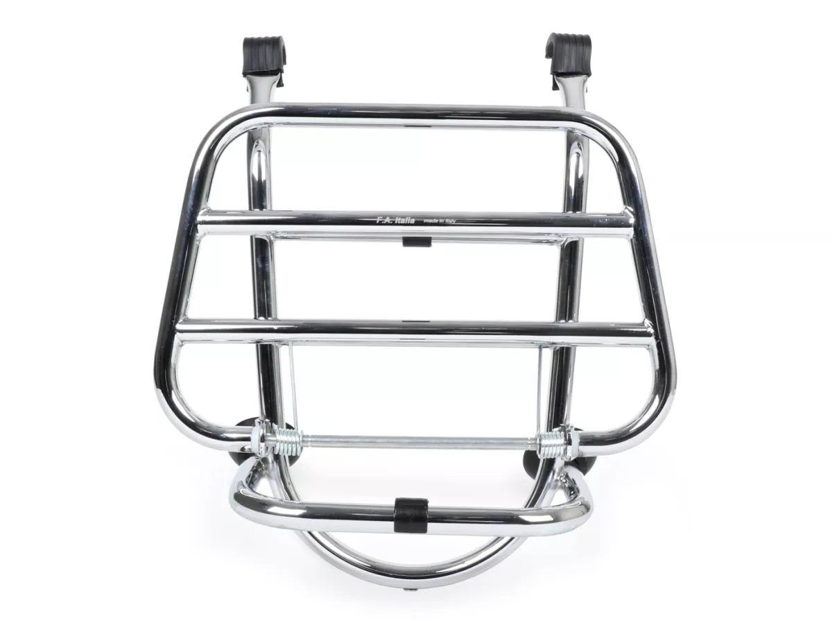 Fällbart främre bagagehållare -FA ITALIA- Vespa LX50, LX125, LX150, Vespa LXV50, LXV125, Vespa S50, S125, S150 - krom