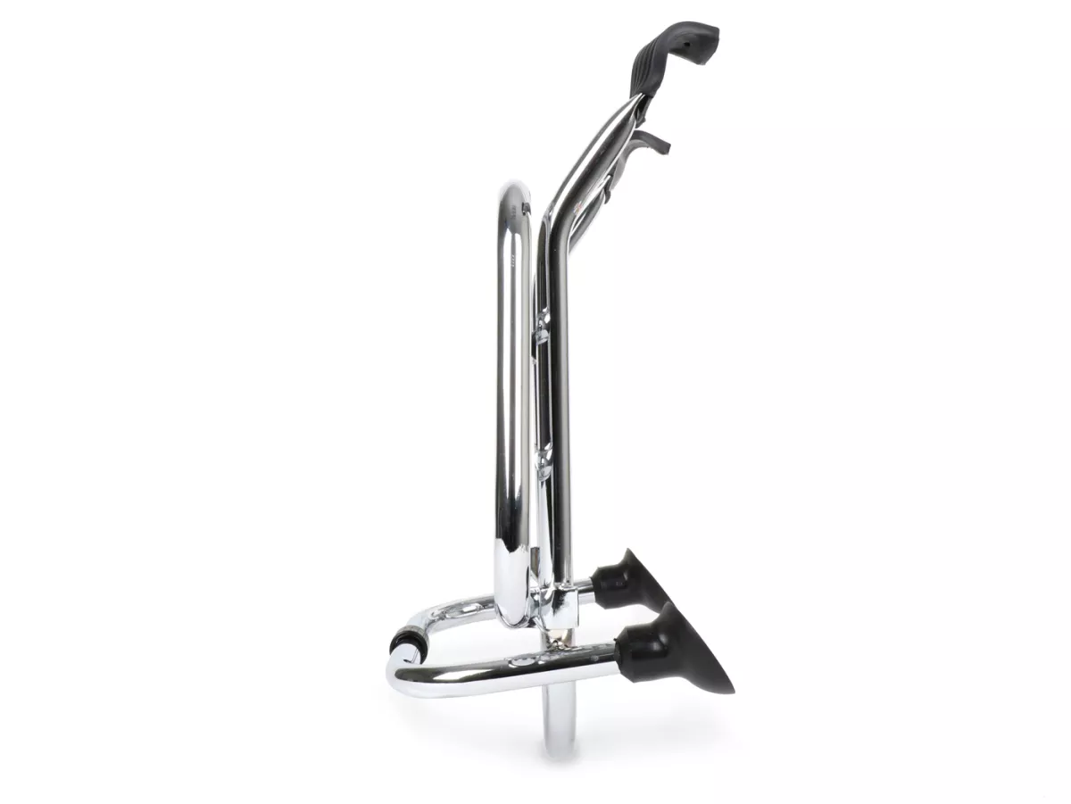 Fällbart främre bagagehållare -FA ITALIA- Vespa LX50, LX125, LX150, Vespa LXV50, LXV125, Vespa S50, S125, S150 - krom