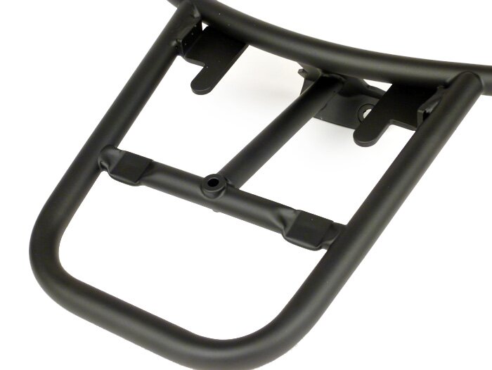 Rear top case carrier (for original Piaggio top case) -FA ITALIA- Vespa GT, GTL, GTV, GTS, GTS Super, GT60 - 125-310 - black matt
