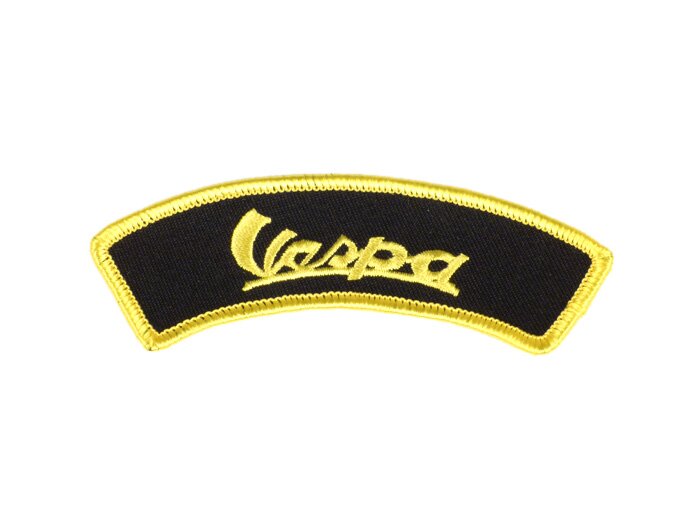 Patch  -VESPA (vintage)- black/yellow - shoulder - 100x35mm