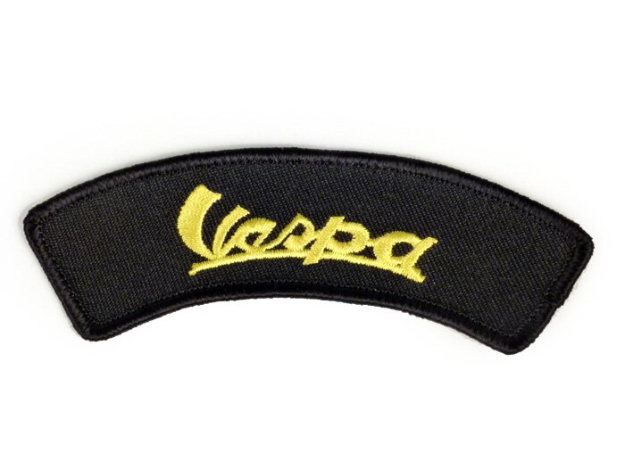 Patch - Patch -VESPA (vintage)- zwart/geel - Schouder - 100x35mm