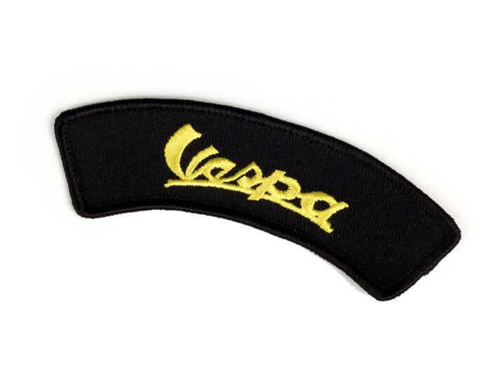 Patch - Patch -VESPA (vintage)- zwart/geel - Schouder - 100x35mm