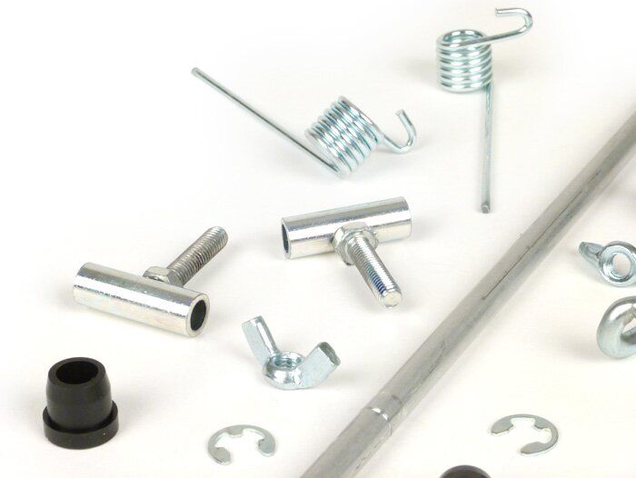 Repair set for rack foldable front -FA ITALIA wide- Vespa PX80, PX125, PX150, PX200, T5 125ccm