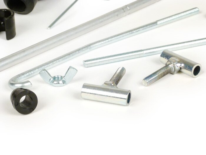 Reparationssats för vikbart främre bagagehållare -FA ITALIA- Vespa Smallframe V50, PV125, ET3, Vespa Largeframe Rally180, Vespa Rally200, Sprint150, TS125, GT125, GTR125
