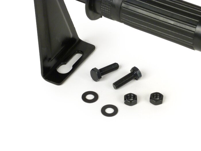 Voetsteunen -MOTO NOSTRA- Groot frame PX80, PX125, PX150, PX200, T5 - Zwart