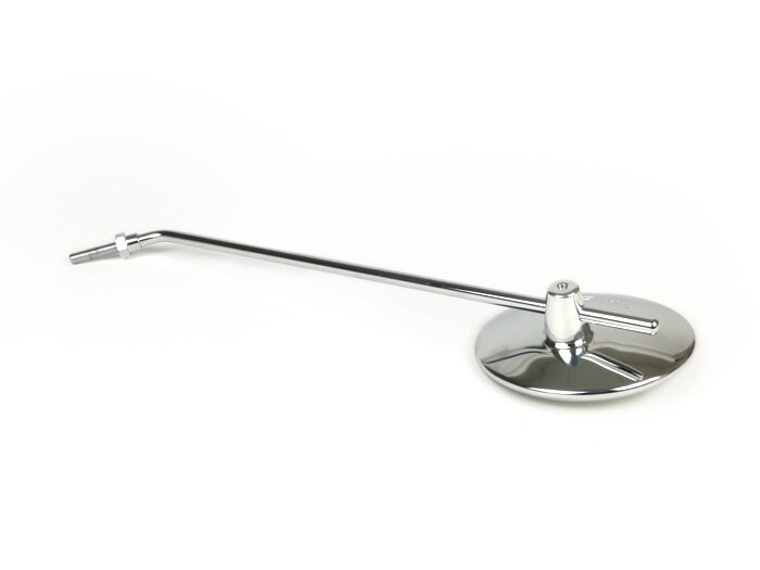 Mirror -CASA LAMBRETTA- round - length stem 320 mm, diameter 110 mm, adjustable bar - chrome