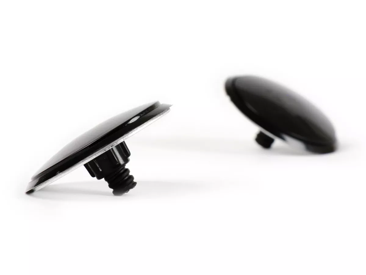 Cover-Set for mirror hole - blind plug -  antenna hole - hole Cover-Set -UNIVERSAL- black - Ø=32mm (Vespa GT/GTS 125-300)
