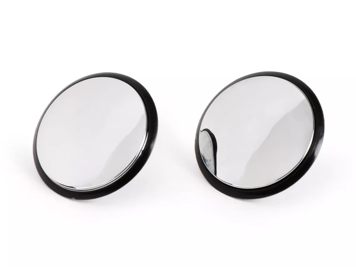 Set tutup penutup lubang cermin - steker buta - lubang udara - lubang - penutup -UNIVERSAL- krom - Ø = 32mm (Vespa GT/GTS 125-300)
