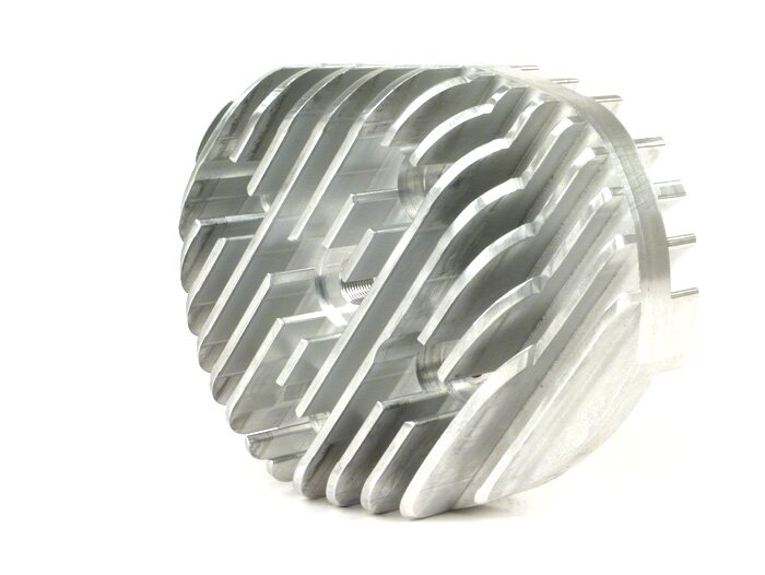 Kepala silinder -MRP CNC Race 210/221 ccm Malossi Sport/MHR- Vespa PX200 - Ø = 68,5 mm - langkah 57/60 mm (kompensasi langkah dengan jarak dasar silinder 1,5 mm)