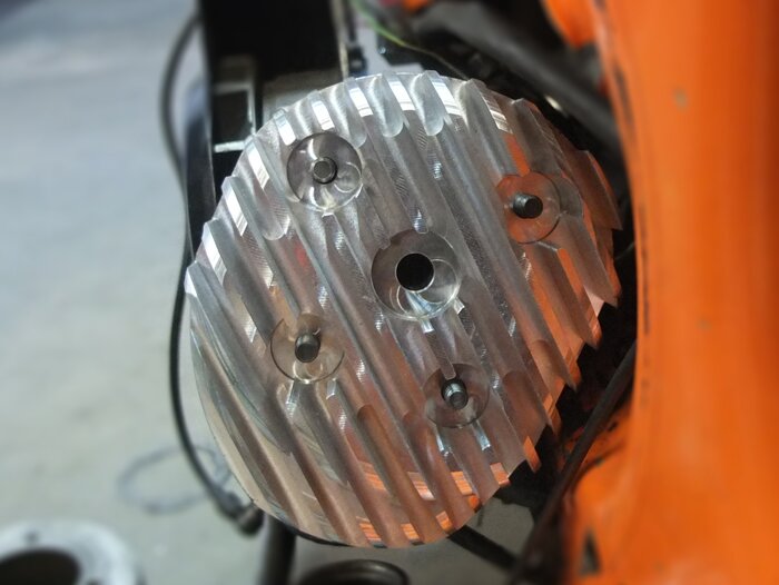 Culata -MRP CNC Touring 210 ccm Malossi Sport/MHR- Vespa PX200 - Ø=68,5mm - Carrera 60mm (compensación de carrera en la culata)