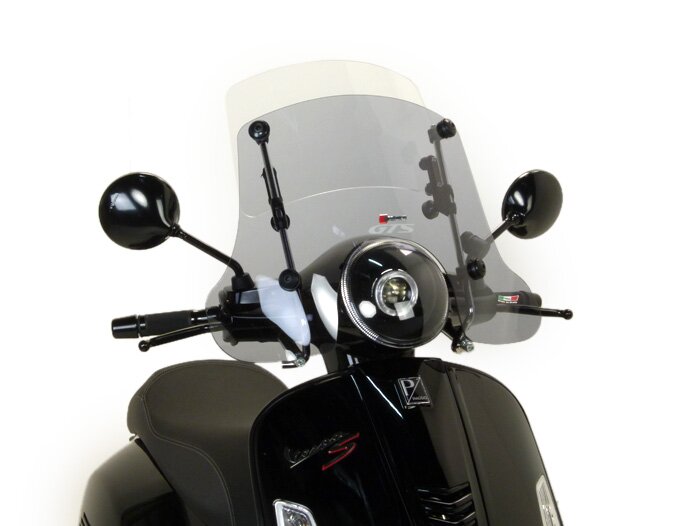 Parabrisas -FACO 245-420x560mm, Twin Screen- Vespa GT, GTL, GTS, GTS Super 125-300ccm - ajustable, incl. material de montaje