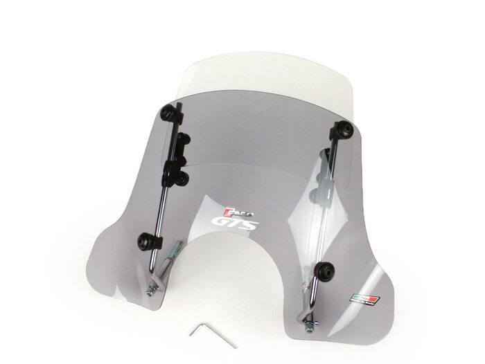 Parabrisas -FACO 245-420x560mm, Twin Screen- Vespa GT, GTL, GTS, GTS Super 125-300ccm - ajustable, incl. material de montaje