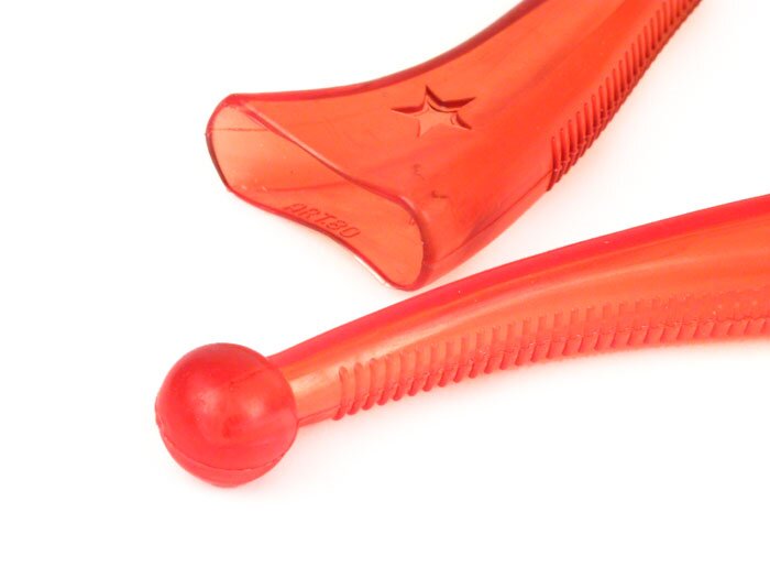 Lever protection sleeve set (type without ball end) -SPAQ- Vespa Smallframe/Largeframe 1957-1968 - red