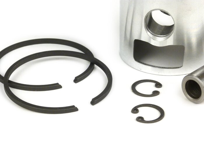 Piston -GOL- Vespa 125cc (2 transfer ports) - Vespa Sprint125, GT125, Super125 (engine no. -412373), TS125 (engine no. -18138), GTR125 (engine no. -145900) - 52.5mm (stdandard)