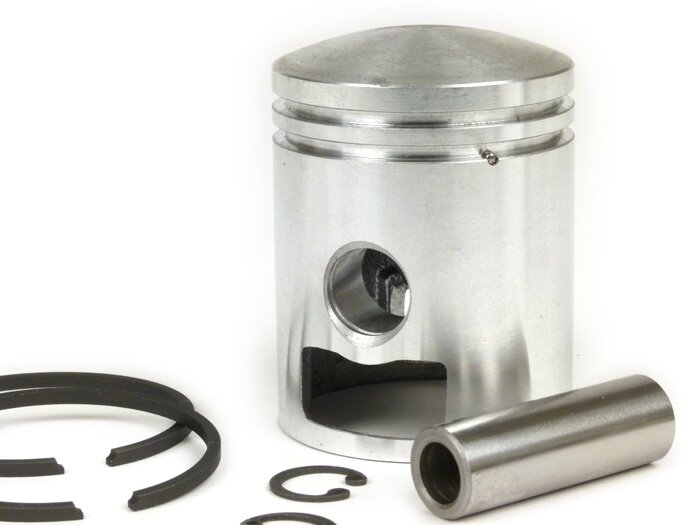 Piston -GOL- Vespa 125cc (2 transfer ports) - Vespa Sprint125, GT125, Super125 (engine no. -412373), TS125 (engine no. -18138), GTR125 (engine no. -145900) - 52.5mm (stdandard)