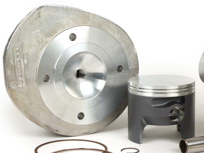 Silinder -QUATTRINI M244, Ø = 72mm, stroke = 60mm, panjang batang penghubung = 126mm, 244 ccm- Vespa Rally200, PX200, Cosa200 - diperlukan poros engkol khusus