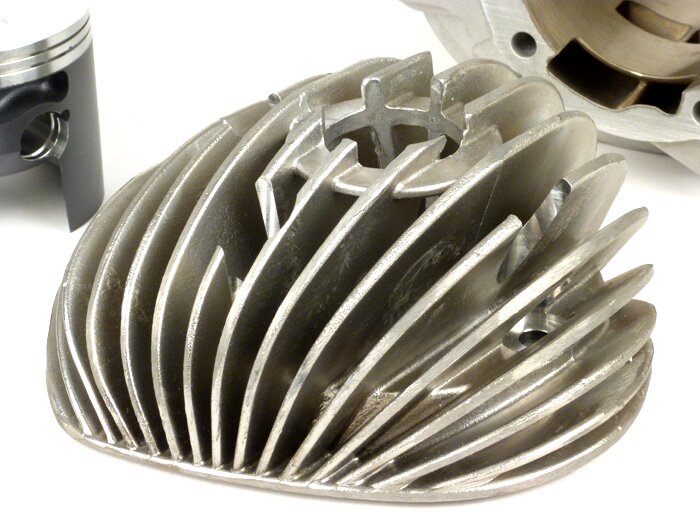 Silinder -QUATTRINI M244, Ø = 72mm, stroke = 60mm, panjang batang penghubung = 126mm, 244 ccm- Vespa Rally200, PX200, Cosa200 - diperlukan poros engkol khusus