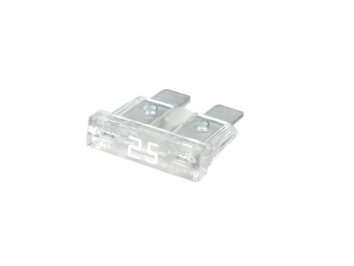 Fuse -FLAT-FUSE (Type ATO, MIDI, FK2, TF) -25A - transparent