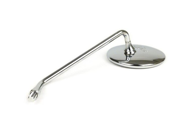 Rétroviseur -CUPPINI sans fixation- Vespa 160mm, Ø=100mm, E2 homologation européenne, M10x1,25mm, chromé - coté gauche