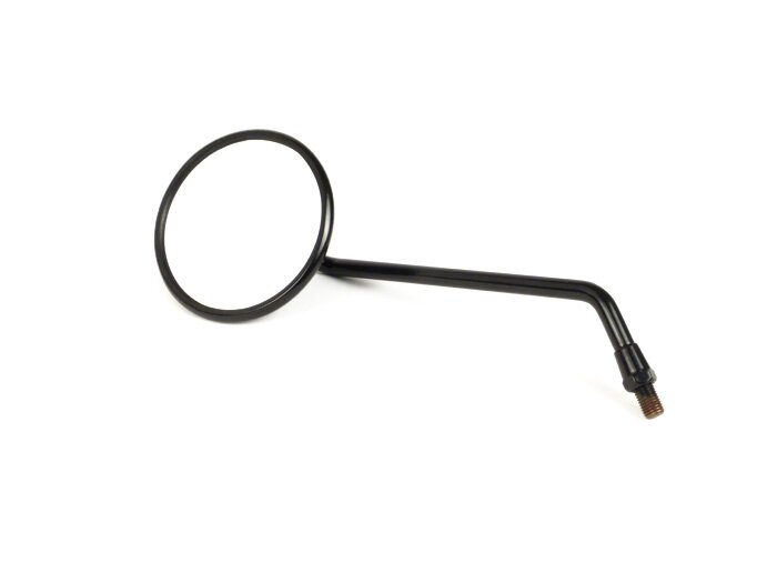 Cermin -CUPPINI tanpa braket- Vespa 160mm, Ø = 100mm, E2 (tanda-E), M10x1.25mm, hitam - kiri