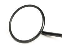 Cermin -CUPPINI tanpa braket- Vespa 160mm, Ø = 100mm, E2 (tanda-E), M10x1.25mm, hitam - kiri