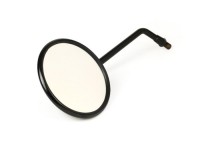 Cermin -CUPPINI tanpa braket- Vespa 160mm, Ø = 100mm, E2 (tanda-E), M10x1.25mm, hitam - kiri